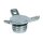 Spinner Style Tankdeckel chrom links für Harley Dyna Softai 83-95
