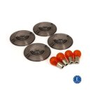 TURNSIGNAL LENS KIT, FLATLENS HARLEY 86-18