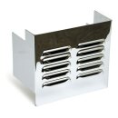 Battery side cover, louvered. Chrome