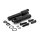 Fussrasten Adapter Kit für Harley XL Sportster 11-22 schwarz