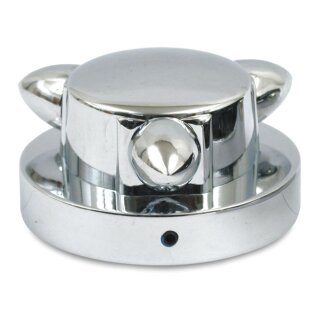 Kromett, gas cap cover large. Chrome