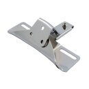 License plate bracket OEM style, 3-hole. Chrome