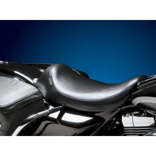 Le Pera Silhouette Solo Sitz schwarz glatt für Harley Road King FLHR 02-07