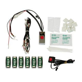 Multicolor LED light pod kit (6 light pods)