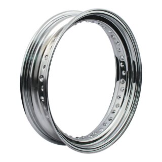 CHROME DROPCENTER RIM, 400 X 16