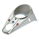 62-67 style 3-light dash cover. Chrome