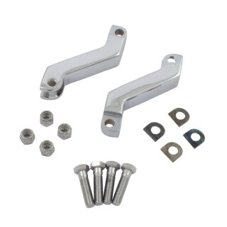 Foot peg extender set. Chrome
