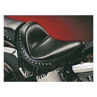 LePera, Monterey solo seat. Smooth with fringes