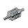 Universal Motorrad Inline Chrom Benzinfilter Ribbed 3/8 9.5mm Anschluß