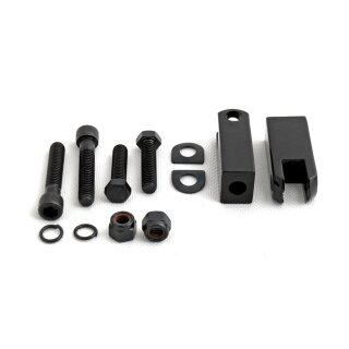 Sozius Fussrasten Halter Kit schwarz für Harley XL Sportster 82-03 hinten