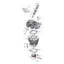 Retaining rings, piston wrist pin. Spiral lock
