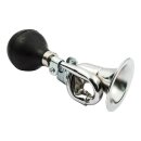 Classic squeeze horn. Chrome