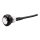 Smooth push button switch. Two-Tone black/polished