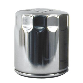 Champion Ölfilter verchromt für Harley V-Rod 02-17
