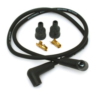 Universal 7mm spark plug wire set, black