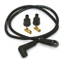 Universal 7mm spark plug wire set, black