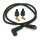 Universal 7mm spark plug wire set, black