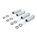 Lower pushrod cover kit. 84-99. Chrome