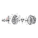 Sprocket shaft bearing assembly