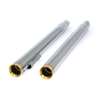 Slip-On Slim Touring muffler set 28" long chrome