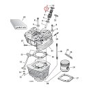 Upper valve spring collar set. Steel. STD