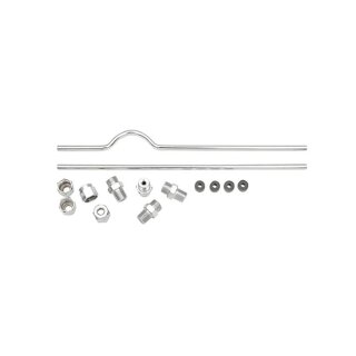 Sportster rocker box oil line kit. Chrome