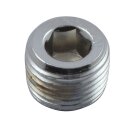 GW, 1/8-27 NPT allen pipe plug. Chrome