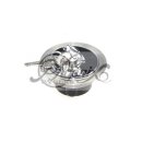 Universal Aero Einschweiss Tankdeckel Set entlüftend für Motorrad Custom Umbau