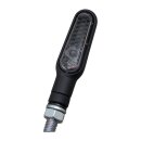 Daytona, D-Light mini LED turn signal set. Black, smoke lens