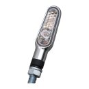 Daytona,D-Light mini LED turn signal set. Chrome, clear lens