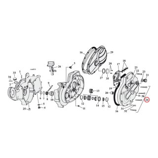 GW, primary cover mount kit chrome allen