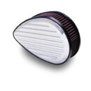 K&N, billet air cleaner assembly. Teardrop grooved