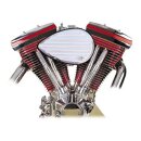 K&N, billet air cleaner assembly. Teardrop grooved