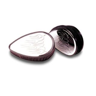 K&N, billet air cleaner assembly. Teardrop Flames