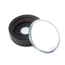 K&N street metal high-flow air intake Weld, chrome