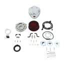 Wedge Custom Luftfilter Kit chrom für Harley Twin...