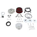 Wedge Custom Luftfilter Kit chrom für Harley Twin Cam 99-17