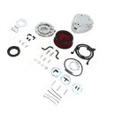 Wedge Custom Luftfilter Kit chrom für Harley Twin Cam 99-17