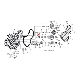 JIMS, needle bearing camshaft. Full needle