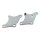 MOTOR MOUNT PLATES, FRONT. CHROME