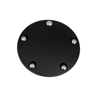 Black wrinkle domed Point Cover für Harley Twin Cam 99-17