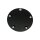 Black wrinkle domed Point Cover für Harley Twin Cam 99-17