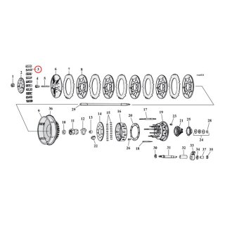 Barnett, clutch spring set 41-67