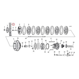 Barnett, clutch spring set. Heavy Duty