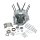 S&S, 99-06 crankcase assembly, 4-1/8" bore. Silver