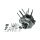 S&S, 92-99 crankcase assembly, STD bore. Natural