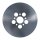 Brake rotor undrilled, rear. 10"
