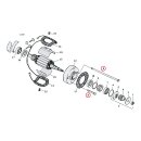 GW, generator mount kit. Chrome. Allen head