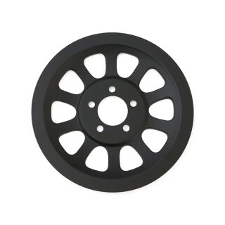 Pulley Cover Riemenrad Abdeckung schwarz für Harley Softail 07-21 66 Zähne