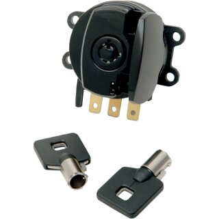 96-up ignition switch, side hinge type. Black